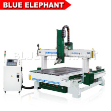 Jinan nova multi-função econômica modelo 1325 3d máquina de fazer madeira grande 4 eixos cnc router com dispositivo rotativo